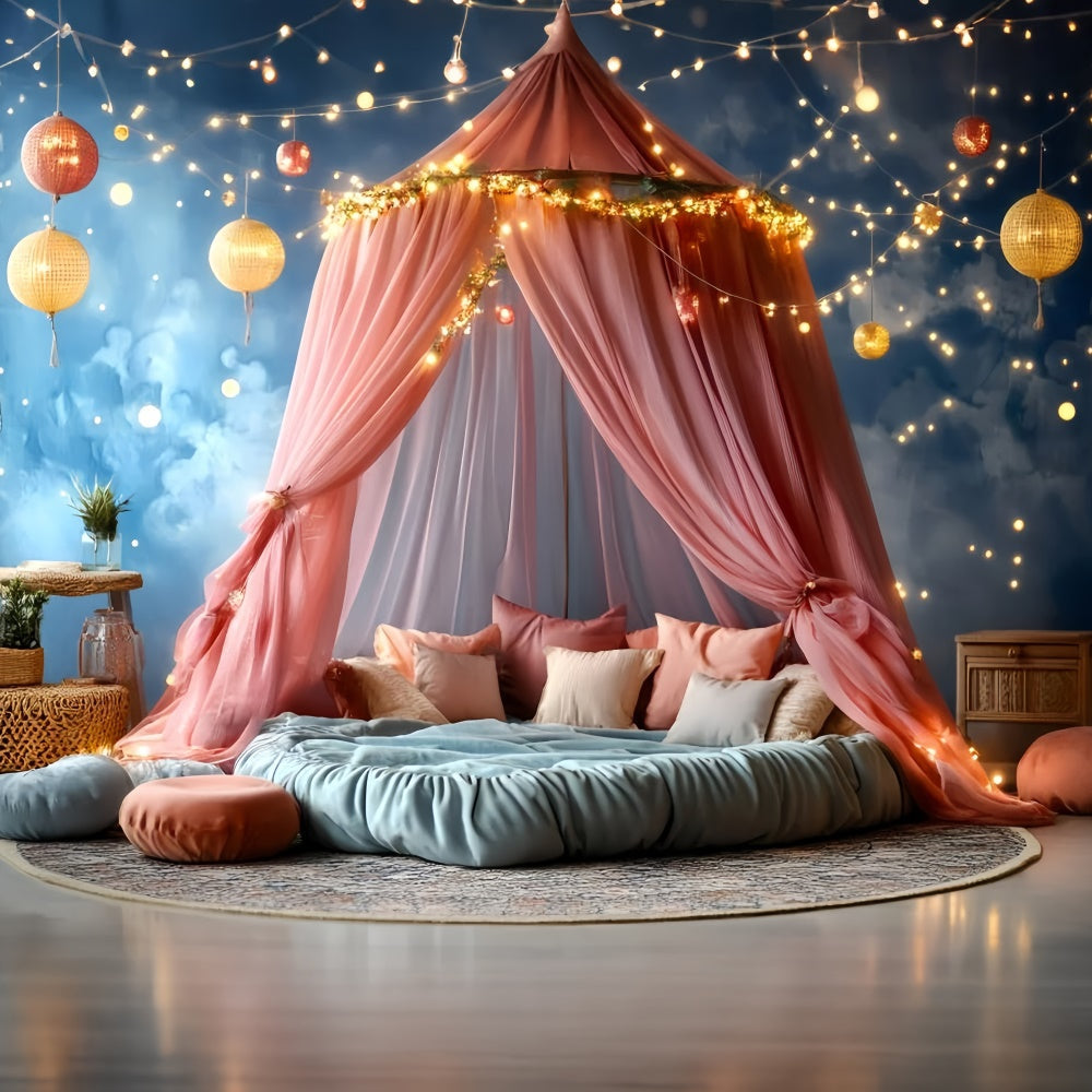 Carnival Theme Backdrop Glowing Canopy Cloud Room Backdrop UK GQ5-133