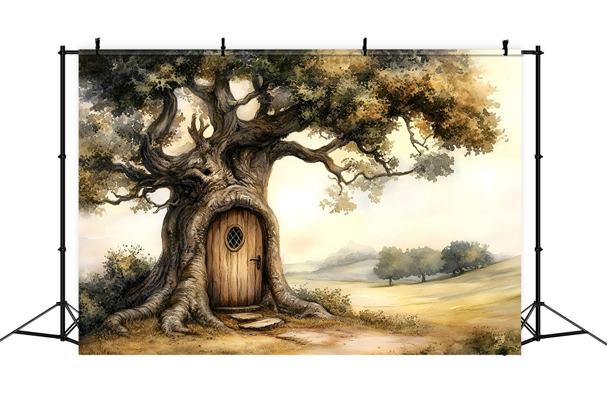 Children Backdrops Enchanted Treehouse Door Backdrop UK GQ5-144