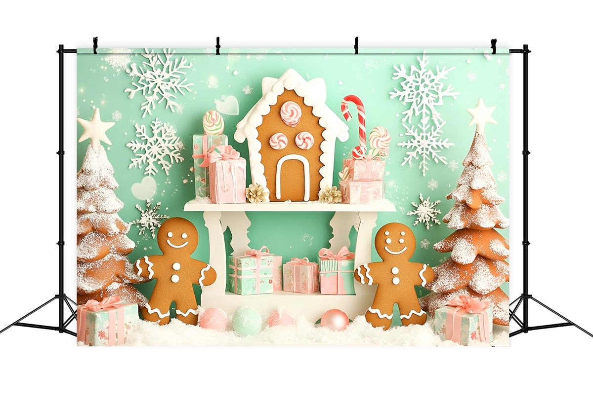 Newborn Photography Backdrops Christmas Candy Shop Backdrop UK GQ5-167