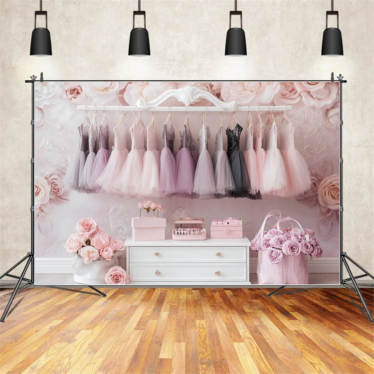 Photography Backdrops For Kids Ballet Closet Dreams Backdrop UK GQ5-168