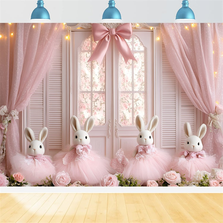 Newborn Photoshoot Backdrop Rosy Rabbit Princess Backdrop UK GQ5-175