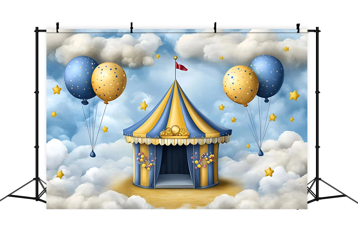 Circus Backdrop Starry Circus Dreamland Kids Photo Backdrop UK GQ5-177