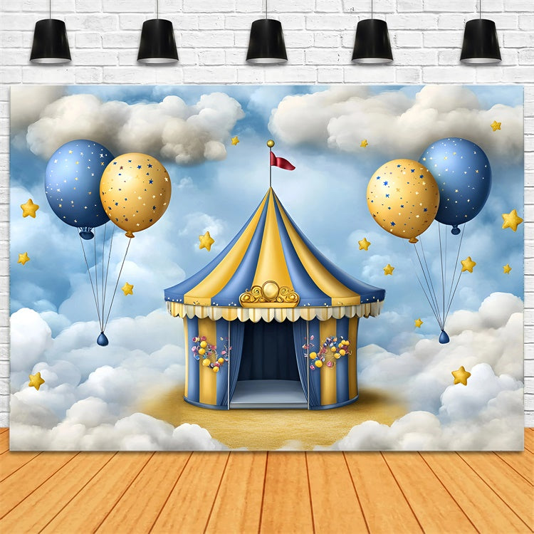 Circus Backdrop Starry Circus Dreamland Kids Photo Backdrop UK GQ5-177