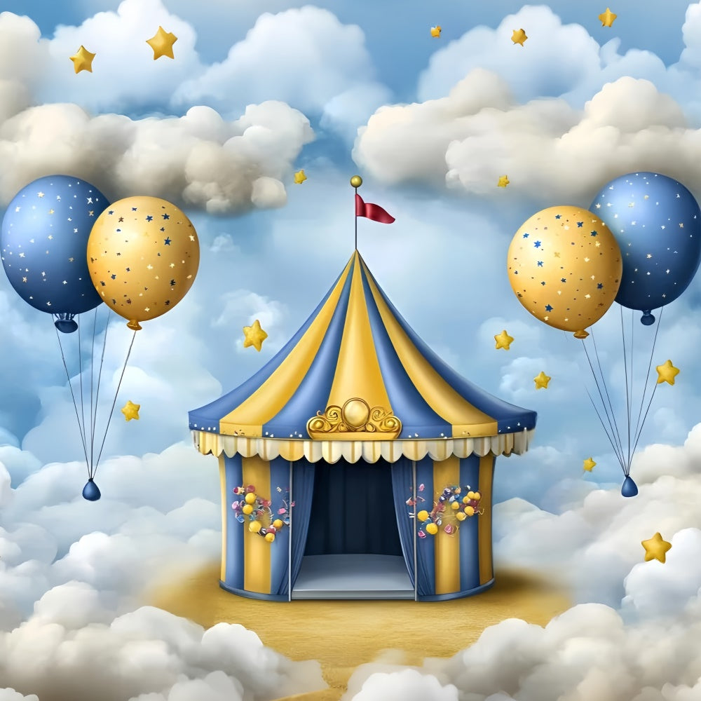 Circus Backdrop Starry Circus Dreamland Kids Photo Backdrop UK GQ5-177