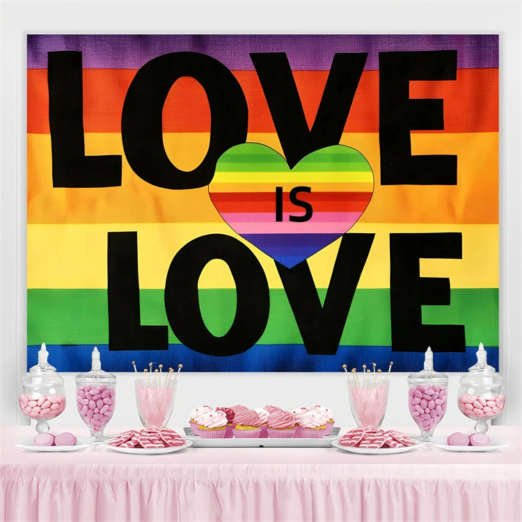 Pride Photo Backdrop Rainbow Heart Flag Backdrop UK GQ5-217