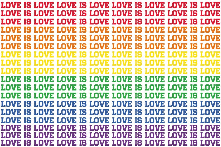 Pride Backdrops Bold Rainbow Text Pattern Backdrop UK GQ5-230