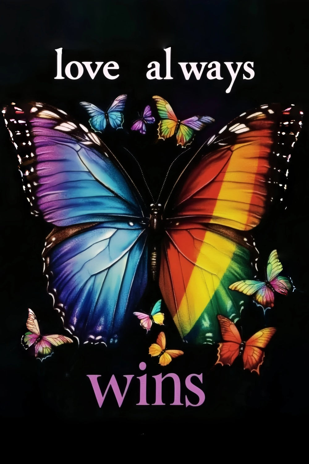 Pride Photo Backdrop Butterfly Power Pride Backdrop UK GQ5-239