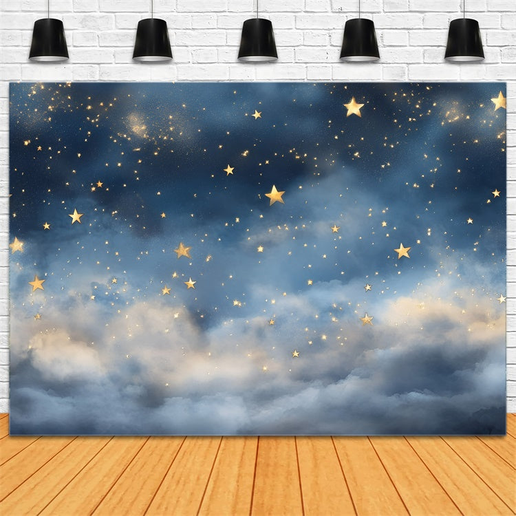 Starry Sky Backdrop Glowing Stars Dreamy Sky Backdrop UK GQ5-57