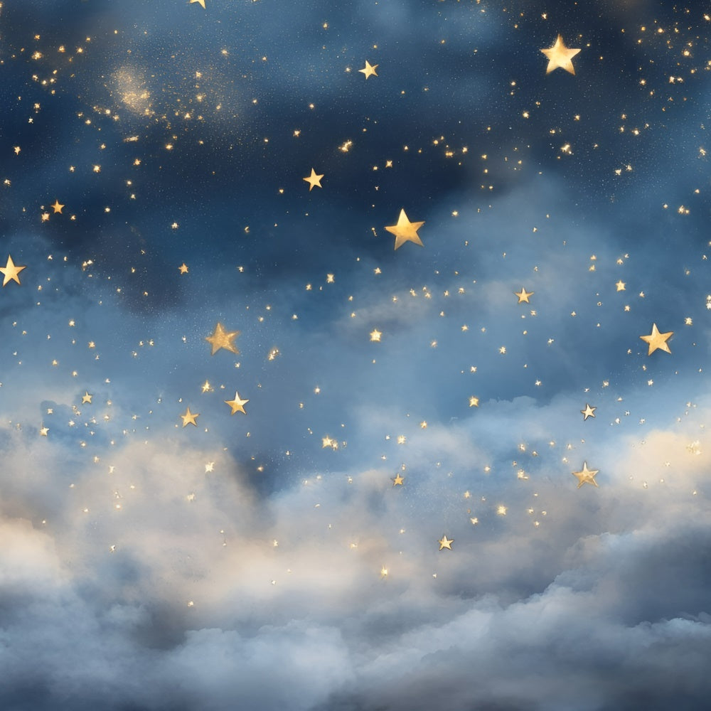 Starry Sky Backdrop Glowing Stars Dreamy Sky Backdrop UK GQ5-57