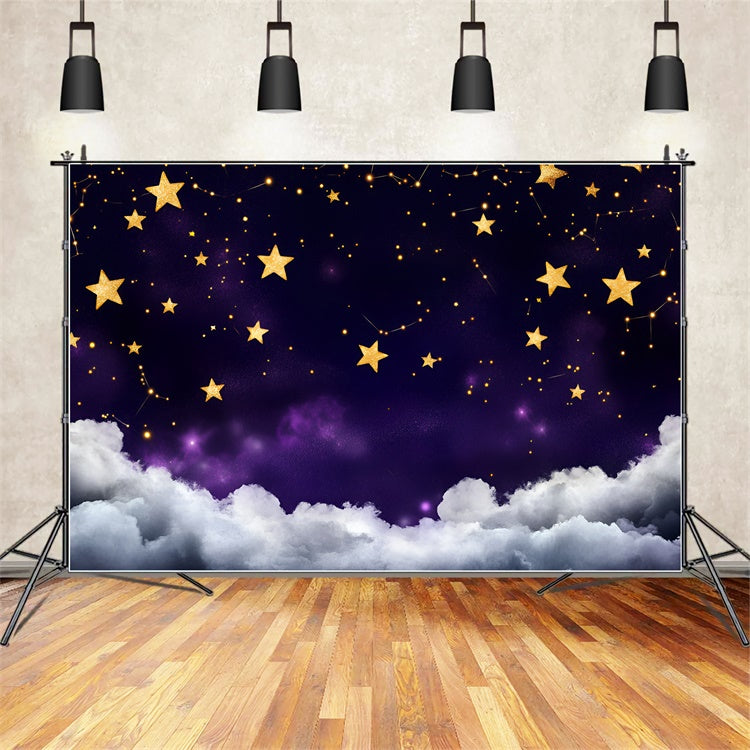 Starry Night Photo Backdrop Fantasy Star Cloudy Backdrop UK GQ5-60