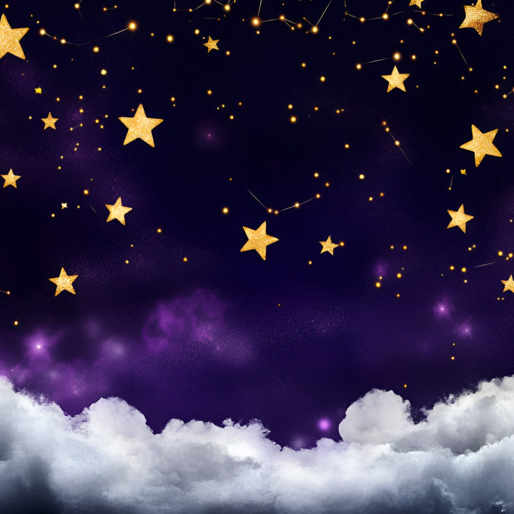 Starry Night Photo Backdrop Fantasy Star Cloudy Backdrop UK GQ5-60