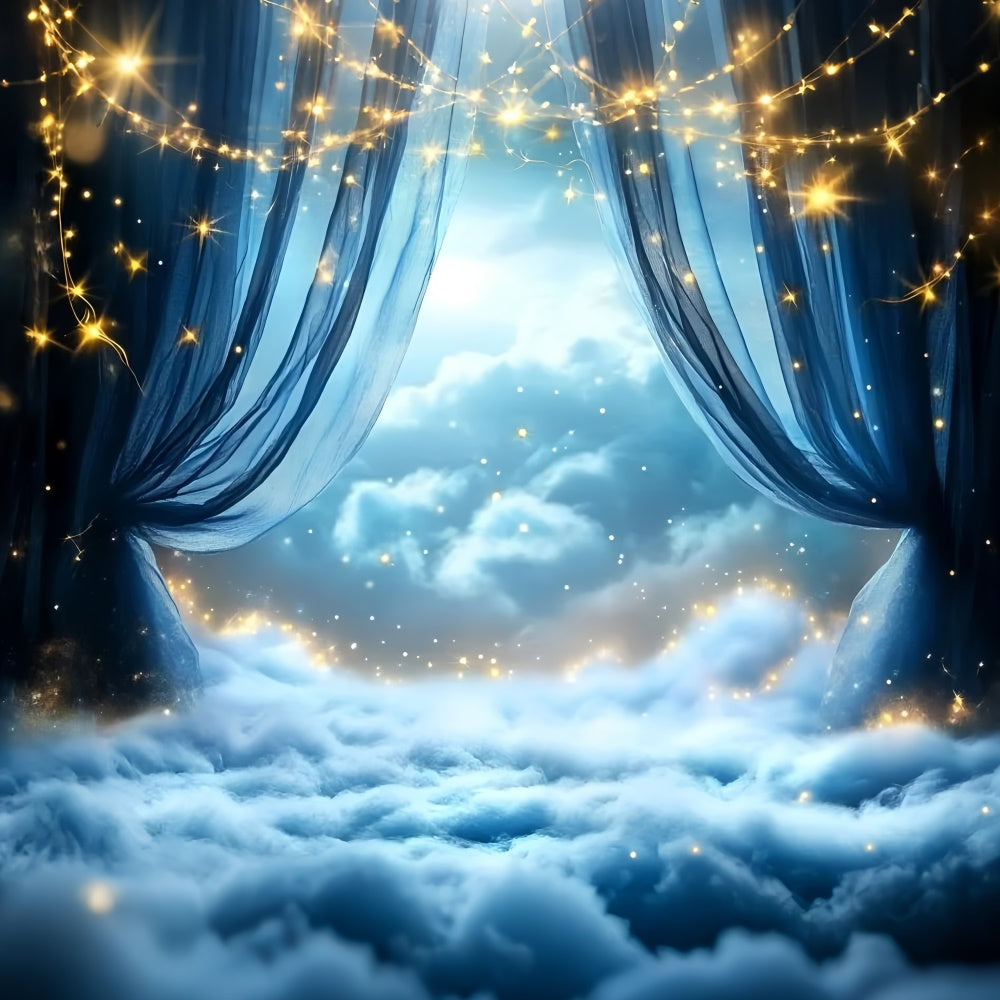 Starry Sky Backdrop Drapes Star Cloud Fantasy Backdrop UK GQ5-66