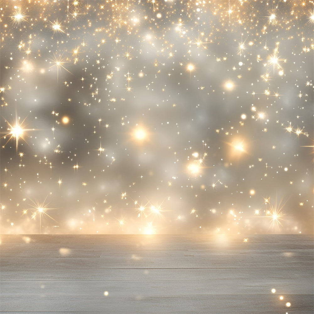 Stars Backdrop Wooden Floor Sparkle Star Backdrop UK GQ5-70