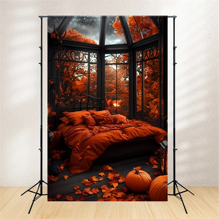 Autumn Backdrop Bedroom Glass Ceiling Stars Backdrop UK GQ5-88
