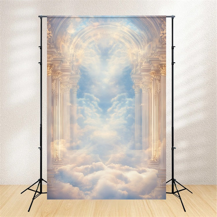 Sky Photo Backdrop Divine Palace Arch Backdrop UK GQ57-120