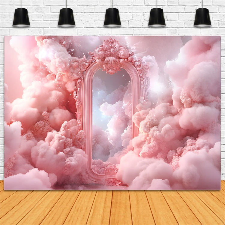 Clouds Backdrop Fantasy Cloud Baroque Mirror Backdrop UK GQ57-128