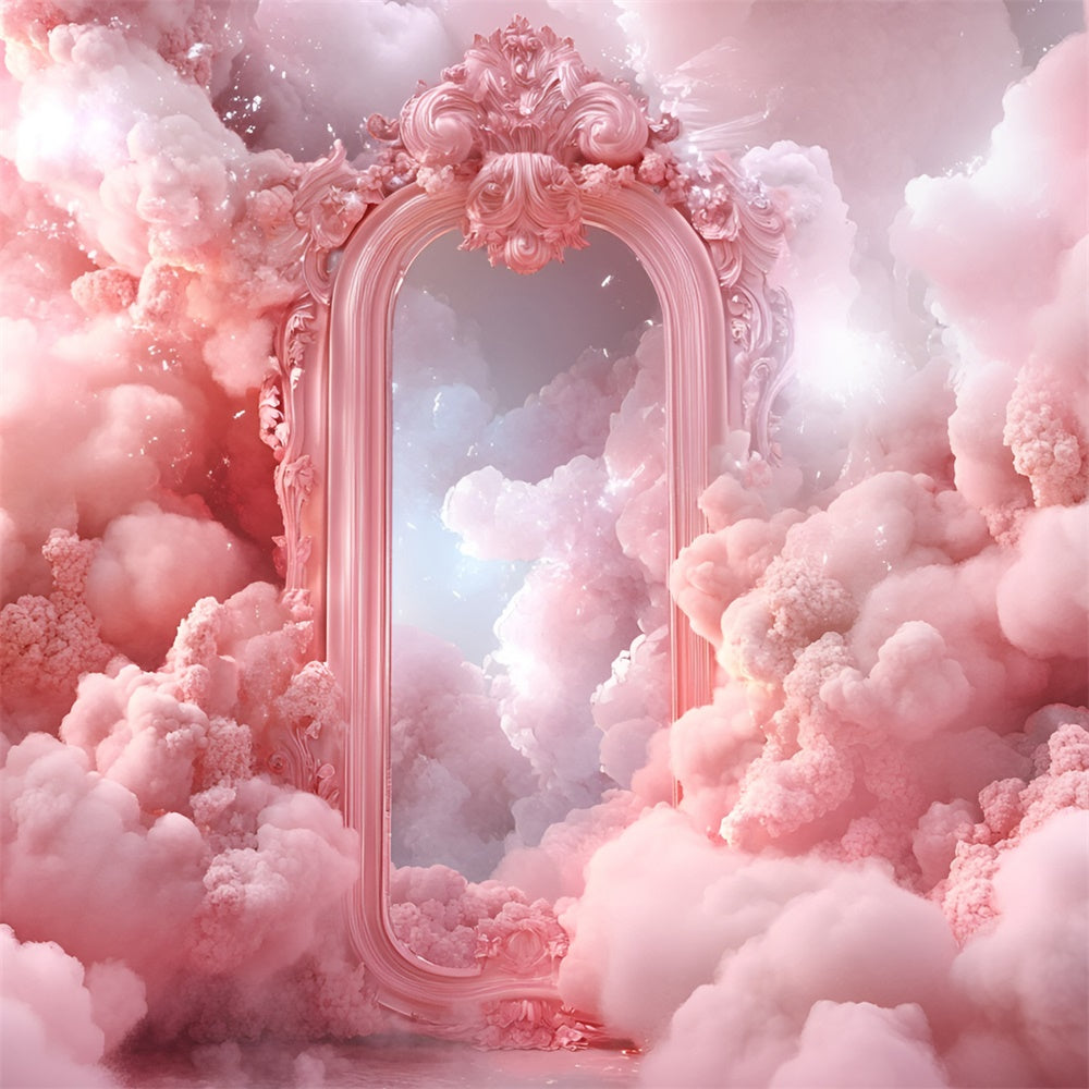 Clouds Backdrop Fantasy Cloud Baroque Mirror Backdrop UK GQ57-128