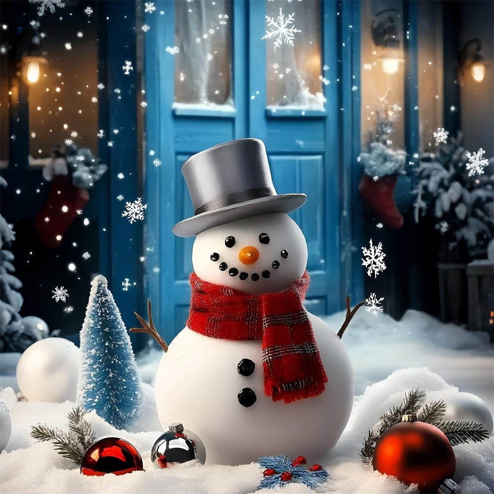 Winter Backdrops Winter Greeter Snowman Backdrop UK GQ57-155