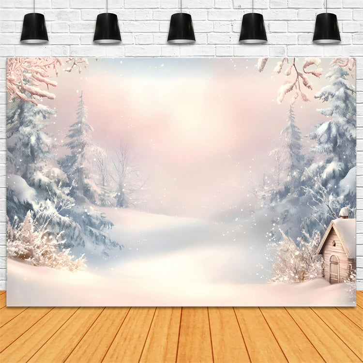 Winter Scene Backdrop Dreamy Frost Morning Backdrop UK GQ57-158