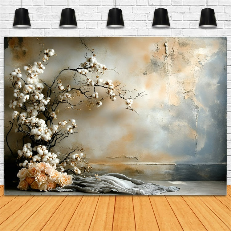 Fine Art Backdrop Cotton Blossom Serenity Cloth Backdrop UK GQ57-205