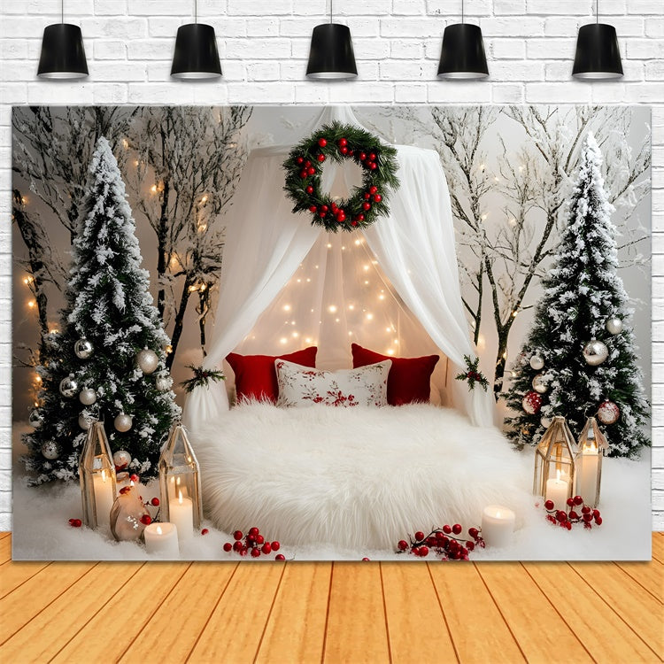 Christmas Backdrops For Photos Winter White Dreams Backdrop UK GQ57-41