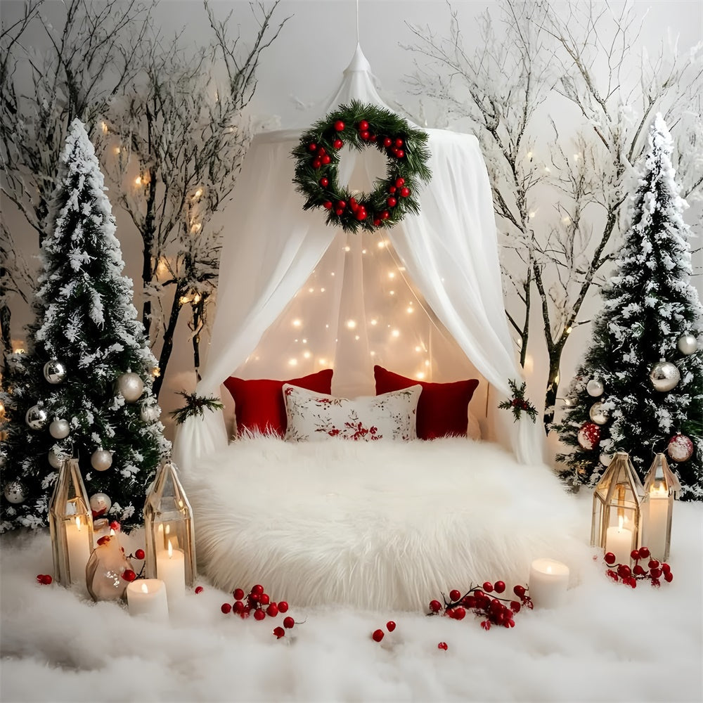 Christmas Backdrops For Photos Winter White Dreams Backdrop UK GQ57-41