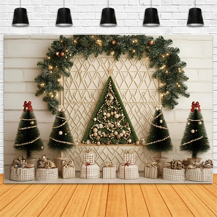 Christmas Backdrops Minimalist Holiday Wall Backdrop UK GQ57-5
