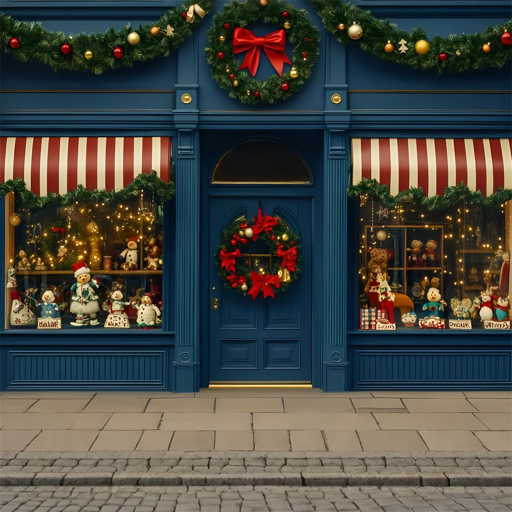 Christmas Backdrops Sale Vintage Holiday Store Backdrop UK GQ57-7