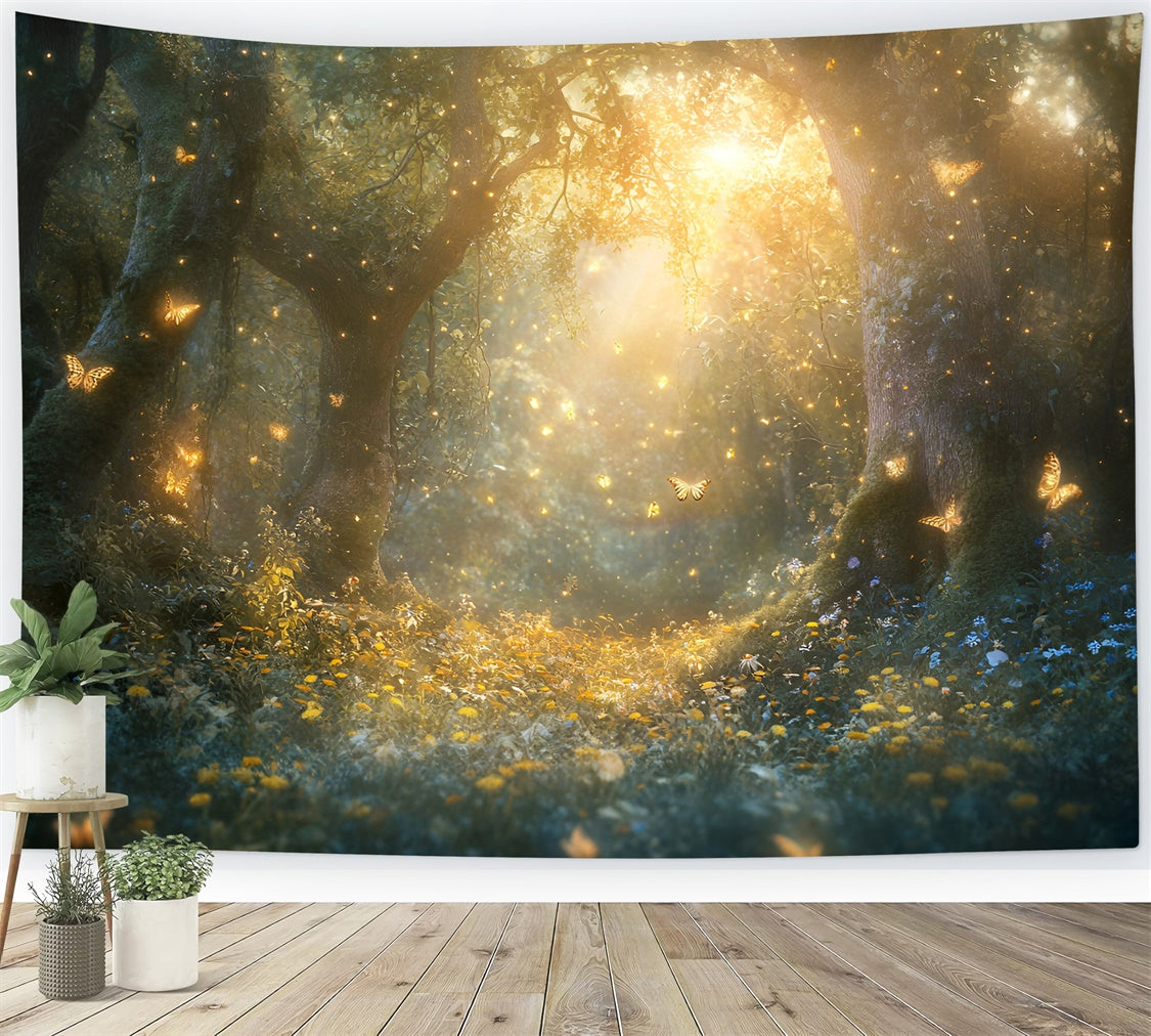 Fantasy Forest Backdrop Sparkling Dream Meadow Backdrop UK GQ57-81