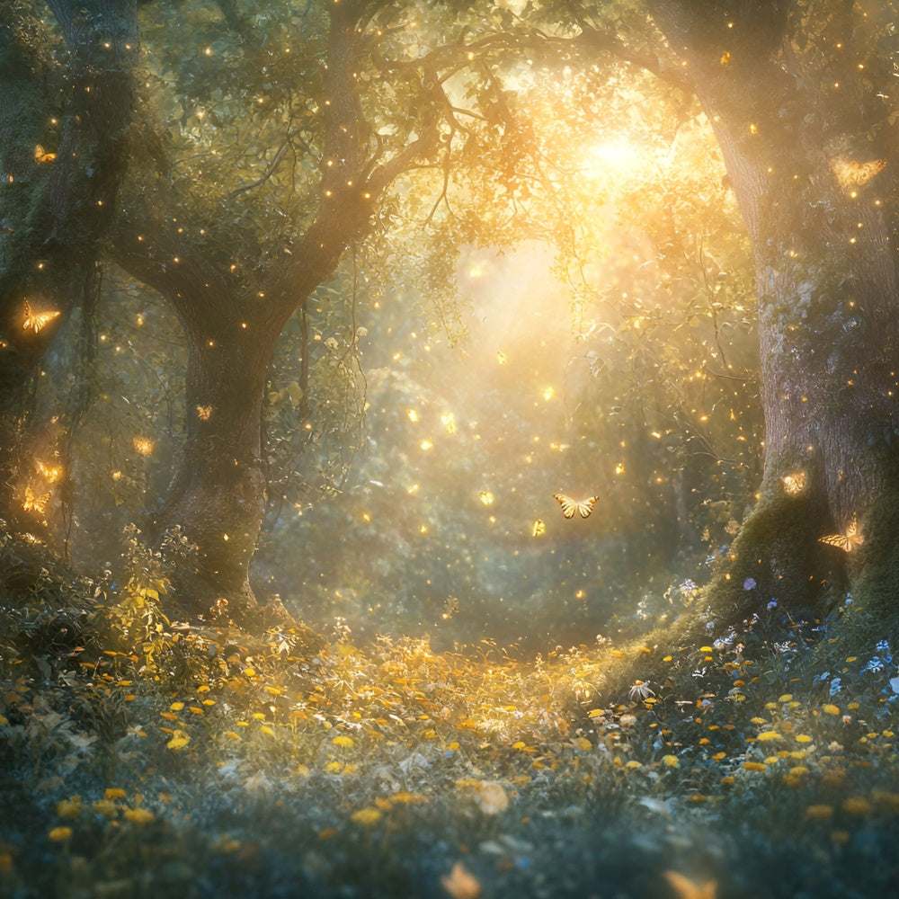 Fantasy Forest Backdrop Sparkling Dream Meadow Backdrop UK GQ57-81