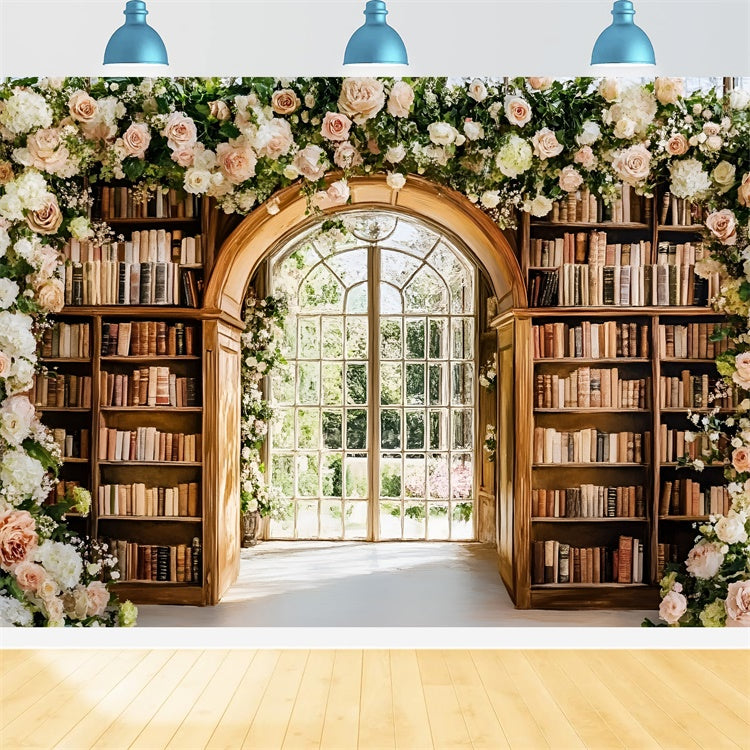 School Picture Backdrop Elegant Book Garden Backdrop UK GQ6-121