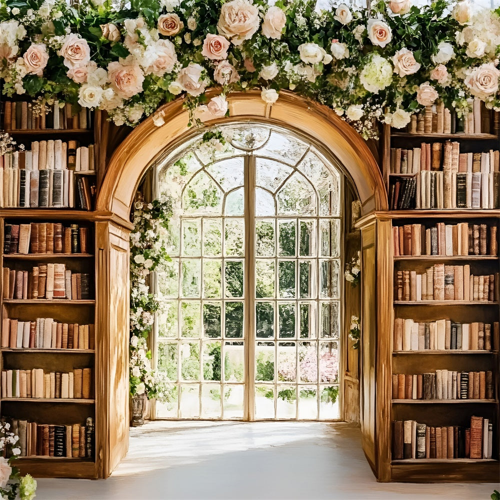 School Picture Backdrop Elegant Book Garden Backdrop UK GQ6-121