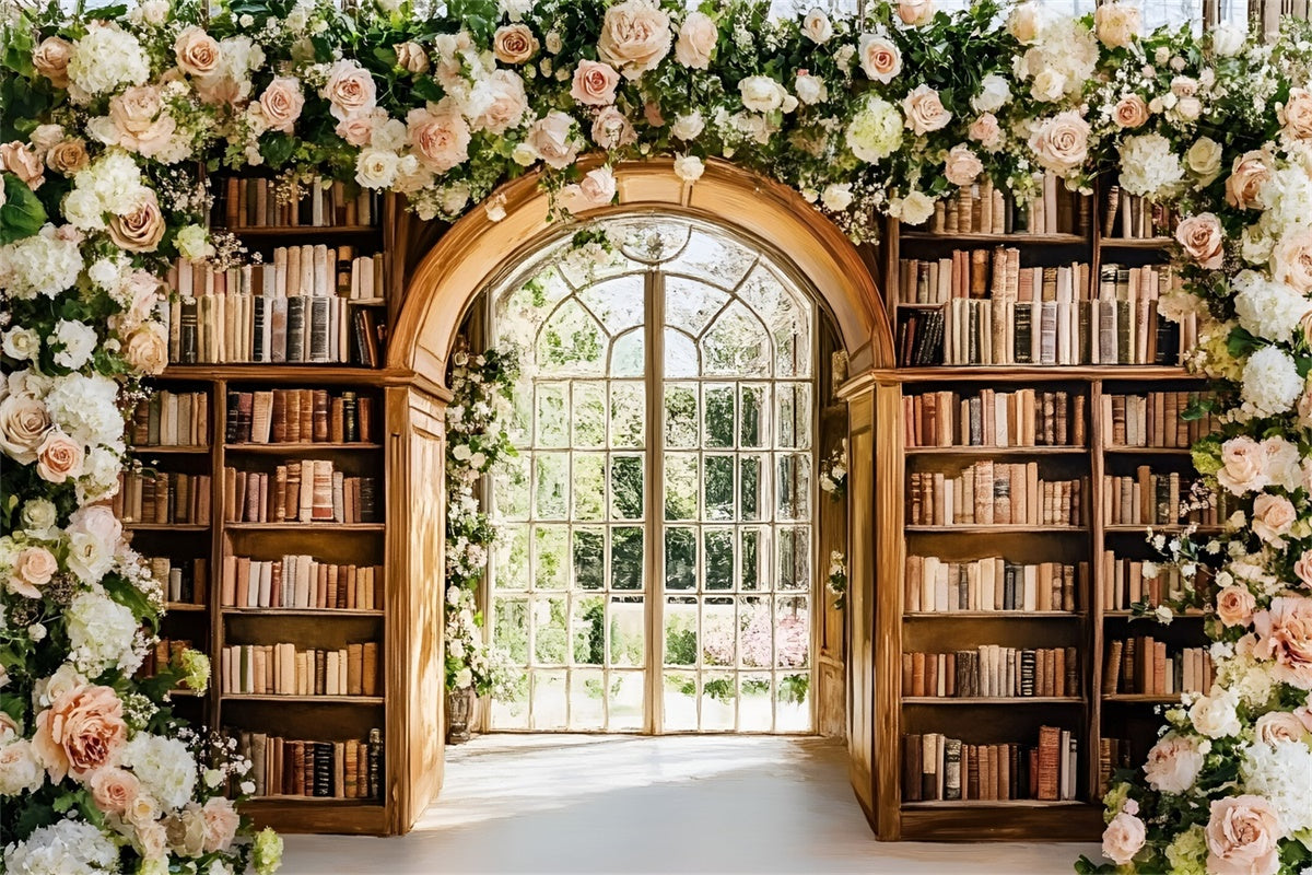 School Picture Backdrop Elegant Book Garden Backdrop UK GQ6-121