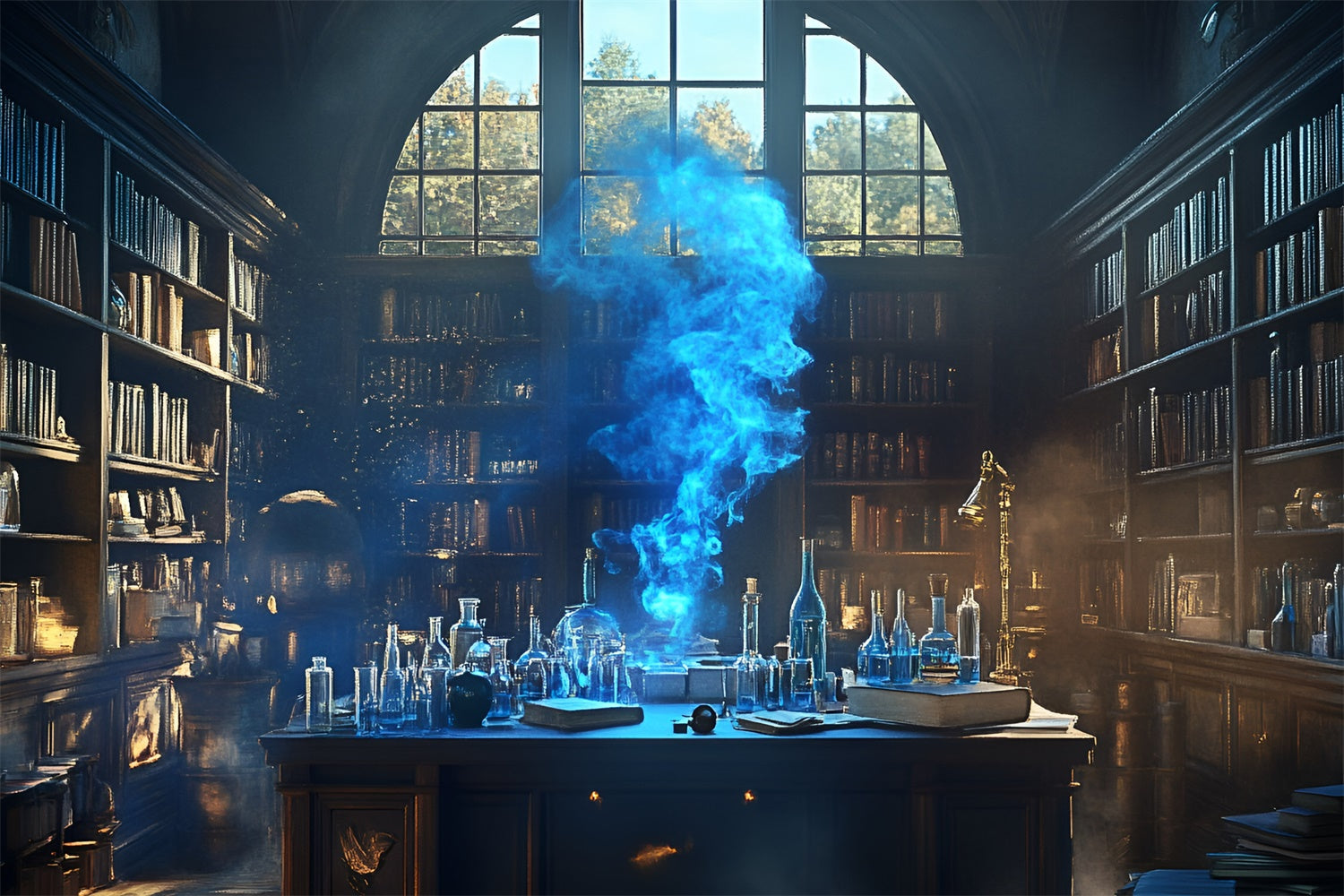 Chemistry Backdrop Enchanted Science Lab Backdrop UK GQ6-125