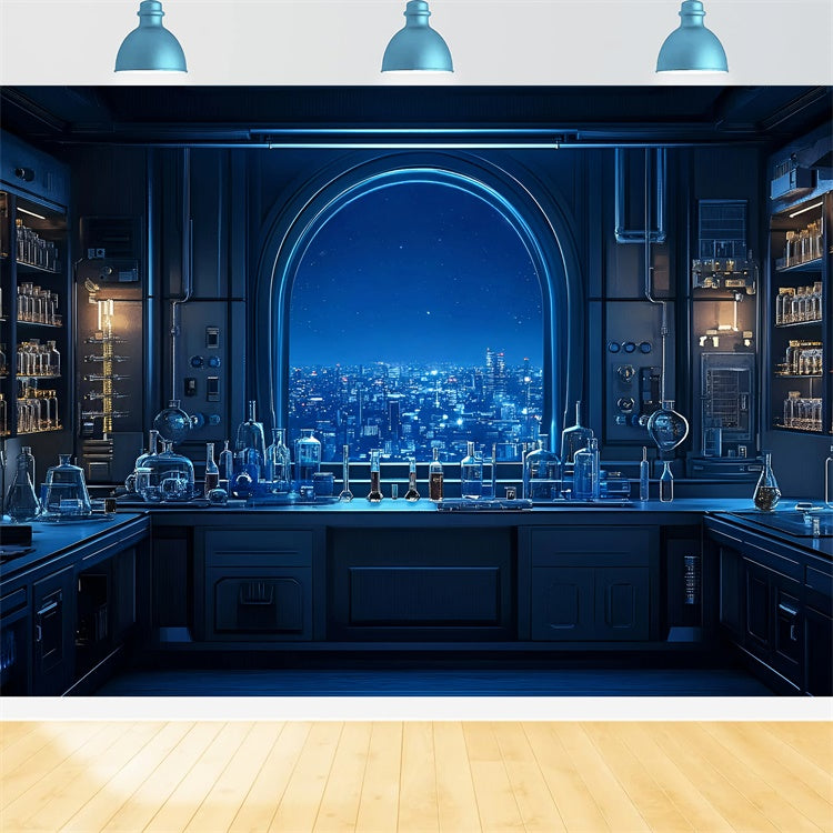 Chemistry Backdrop Modern Education Lab Backdrop UK GQ6-126