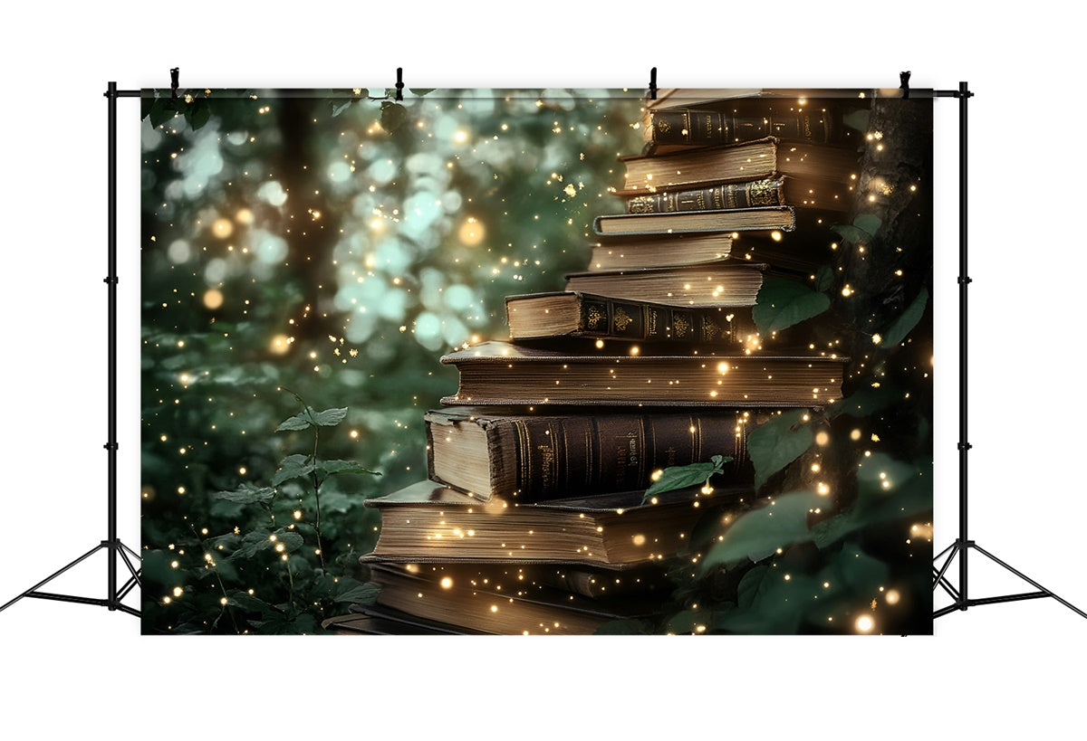 Back To School Backdrop Enchanted Book Glade Backdrop UK GQ6-128