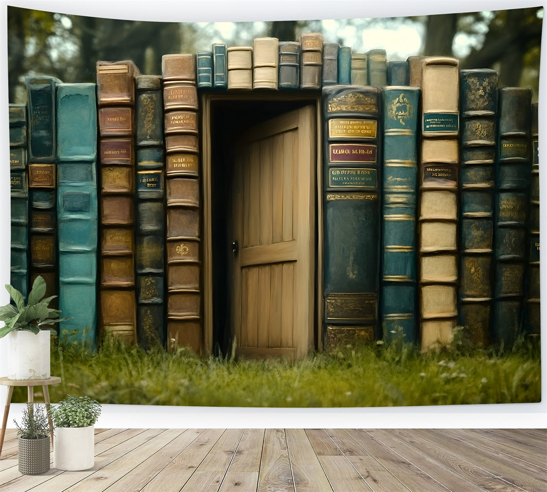 Back To School Backdrops Magical Book Gate Backdrop UK GQ6-130