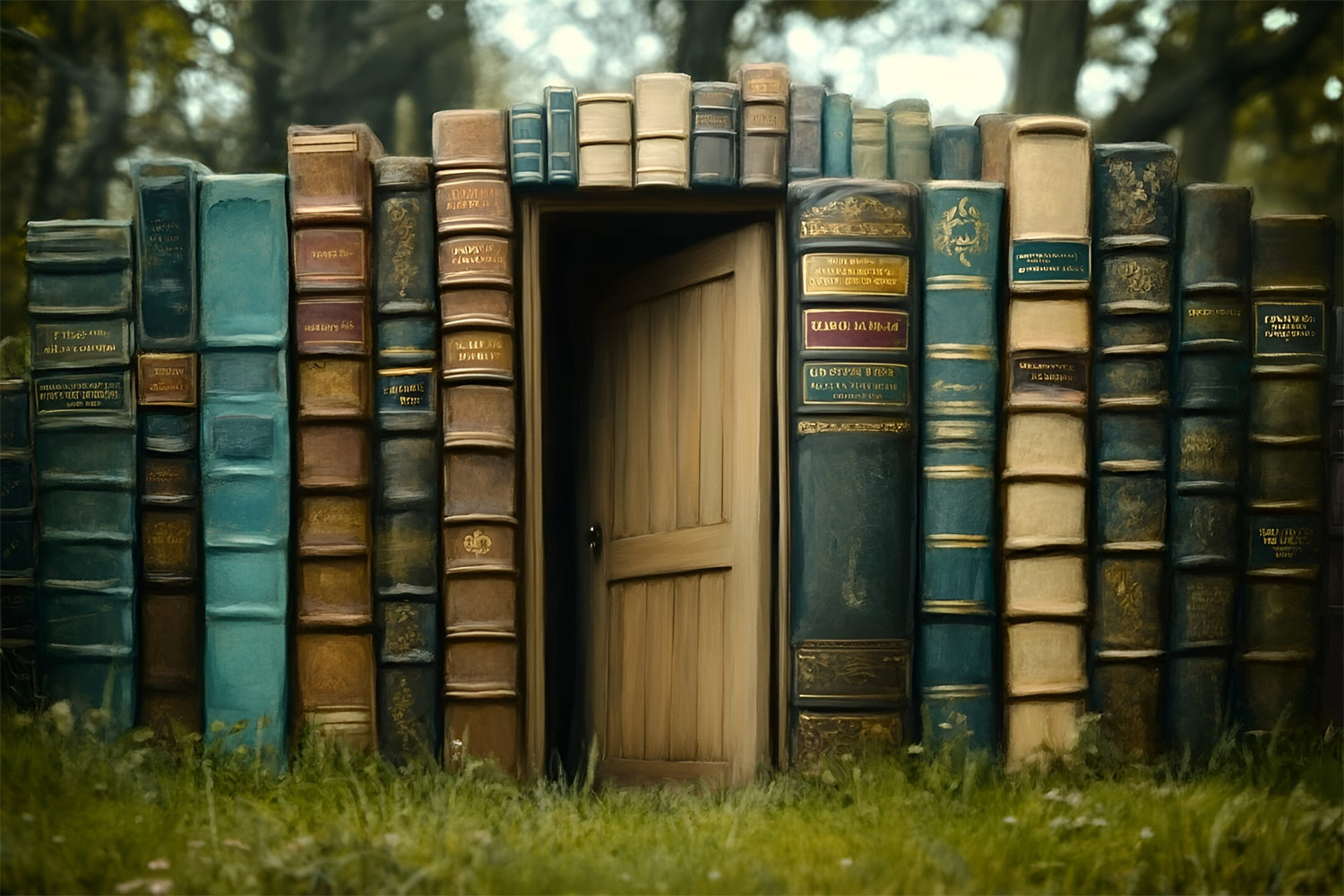 Back To School Backdrops Magical Book Gate Backdrop UK GQ6-130