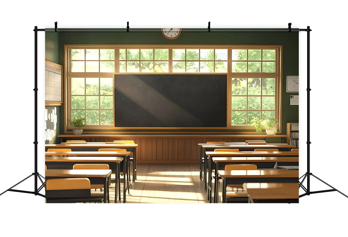 Classroom Backdrop Peaceful Study Morning Backdrop UK GQ6-135