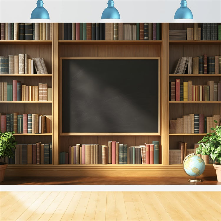 School Picture Backdrop Classic Shelf Scene Backdrop UK GQ6-143