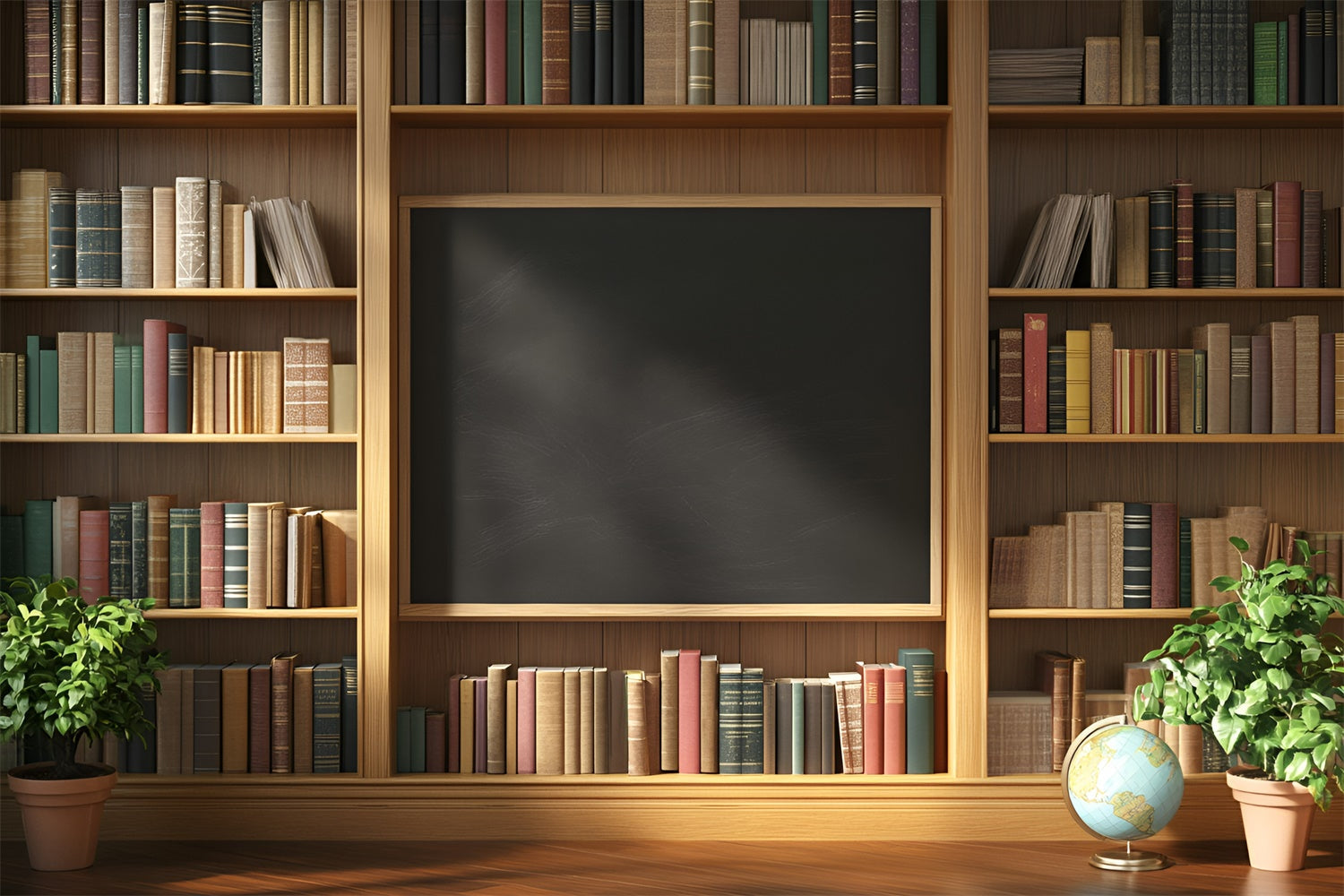 School Picture Backdrop Classic Shelf Scene Backdrop UK GQ6-143