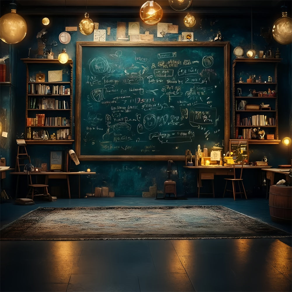 Chalkboard Photo Backdrop Vintage Scholar Room Backdrop UK GQ6-144