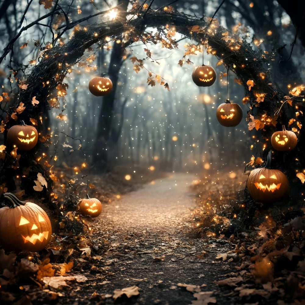 Forest Photo Backdrop Magic Arch Path Halloween Photo Backdrop UK GQ6-193