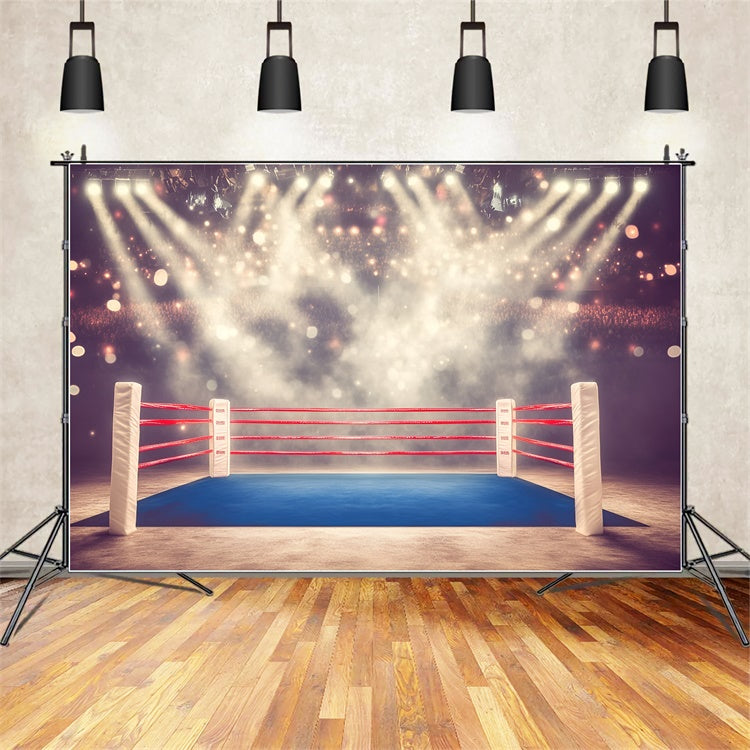 Boxing Backdrop Spotlight Boxing Arena Backdrop UK GQ6-259