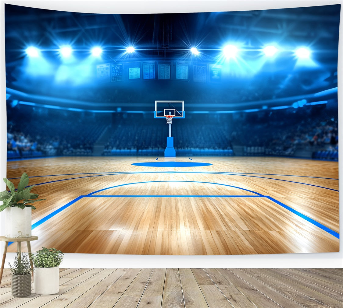 Basketball Backdrops Pro Court Spotlight Backdrop UK GQ6-263