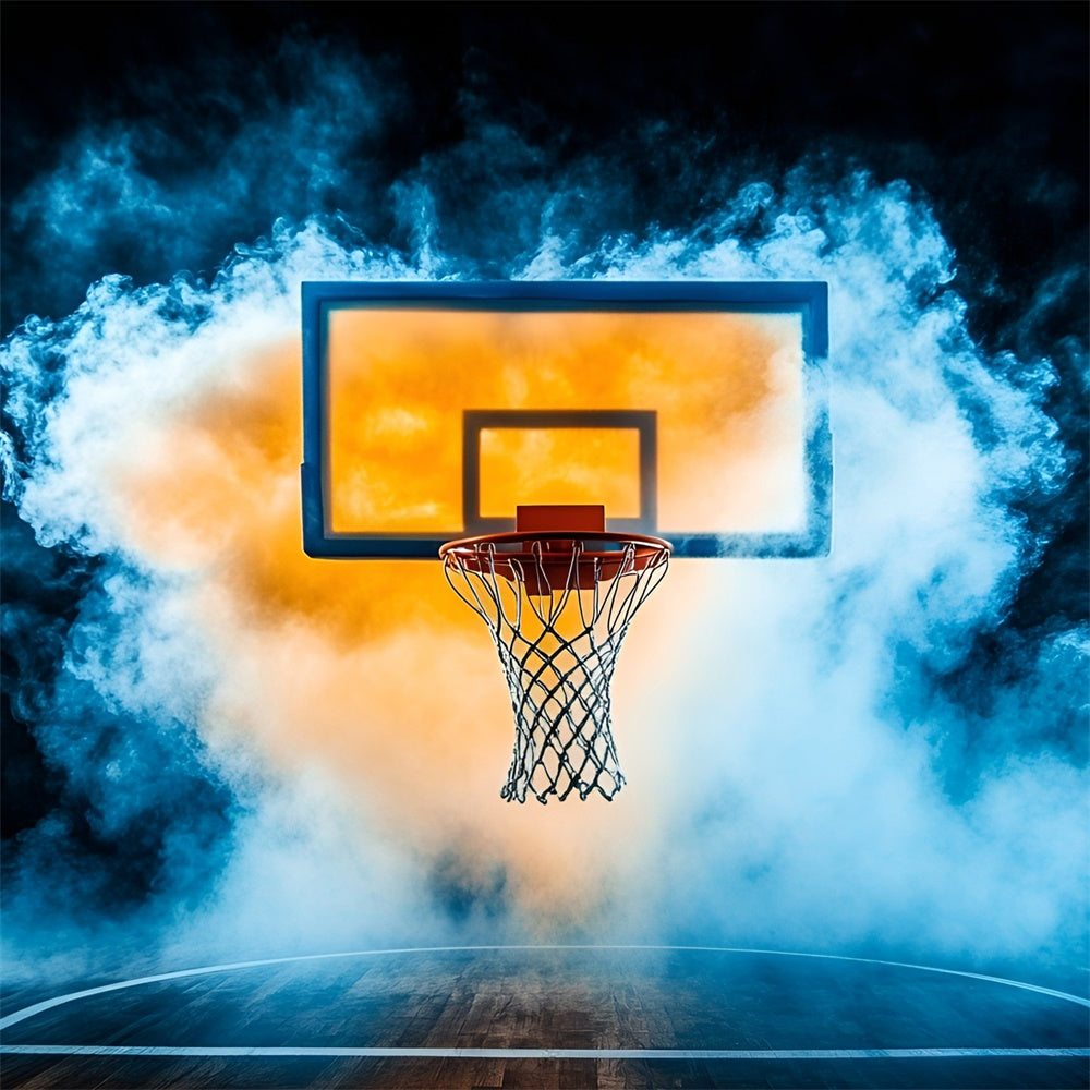 Basketball Backdrops Smoke Court Fantasy Backdrop UK GQ6-273