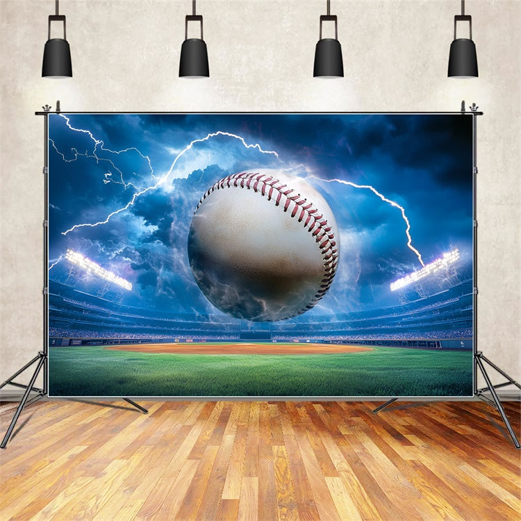 Baseball Photo Backdrop Storm Strike Baseball Backdrop UK GQ6-276