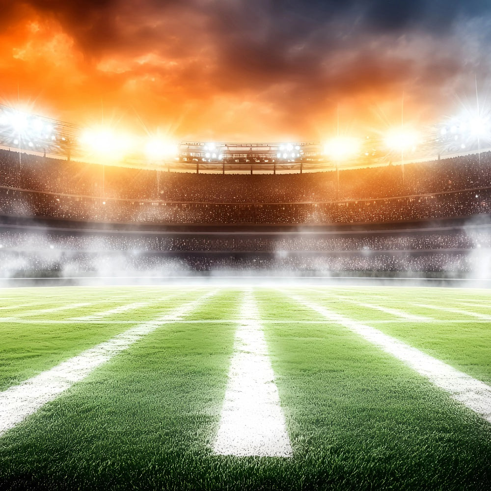 Football Stadium Backdrop Stadium Lights Smoke Backdrop UK GQ6-284