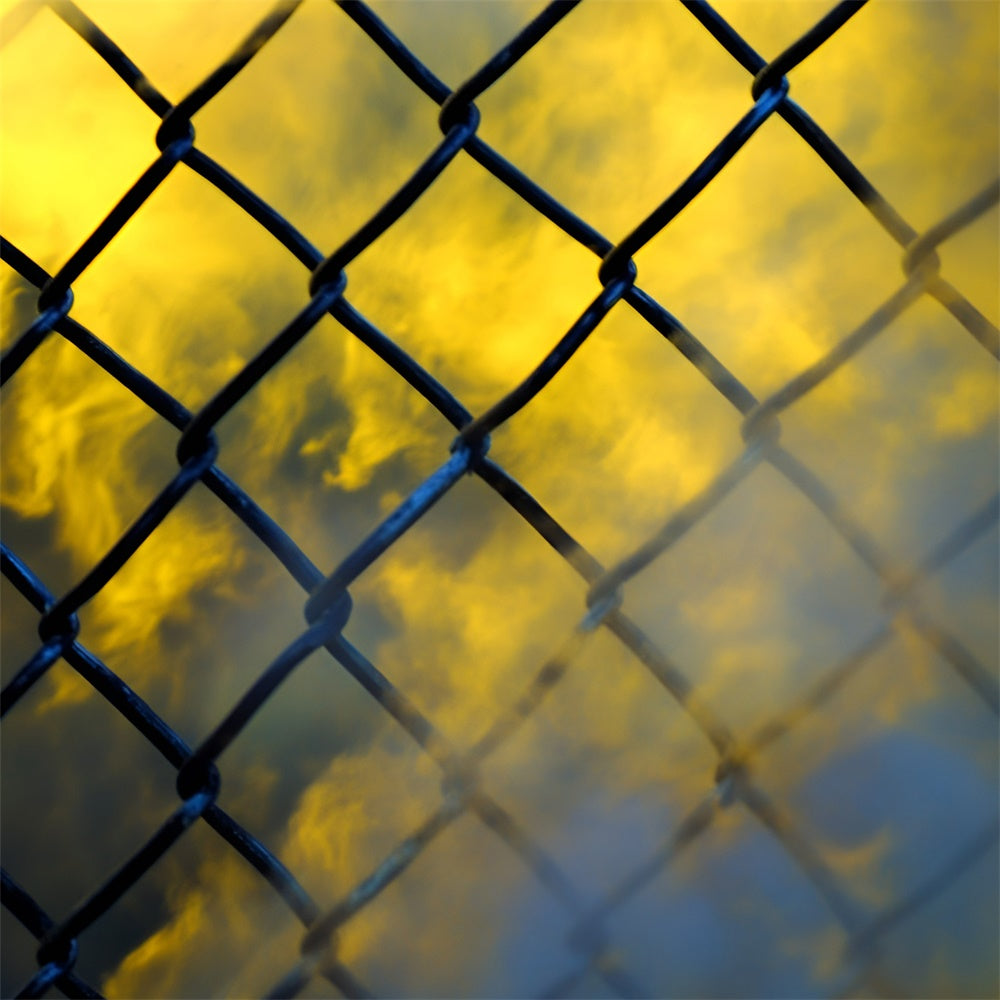 Sports Photo Backdrop Chain Link Arena Mood Backdrop UK GQ6-286