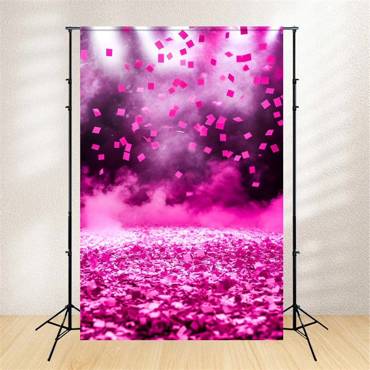 Sports Backdrops Spotlight Pink Confetti Backdrop UK GQ6-288